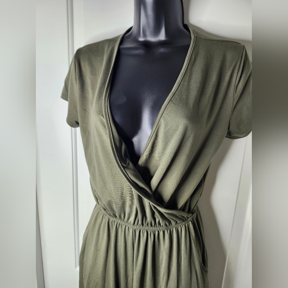 Women's Olive Green Romper - Picture 8 of 8